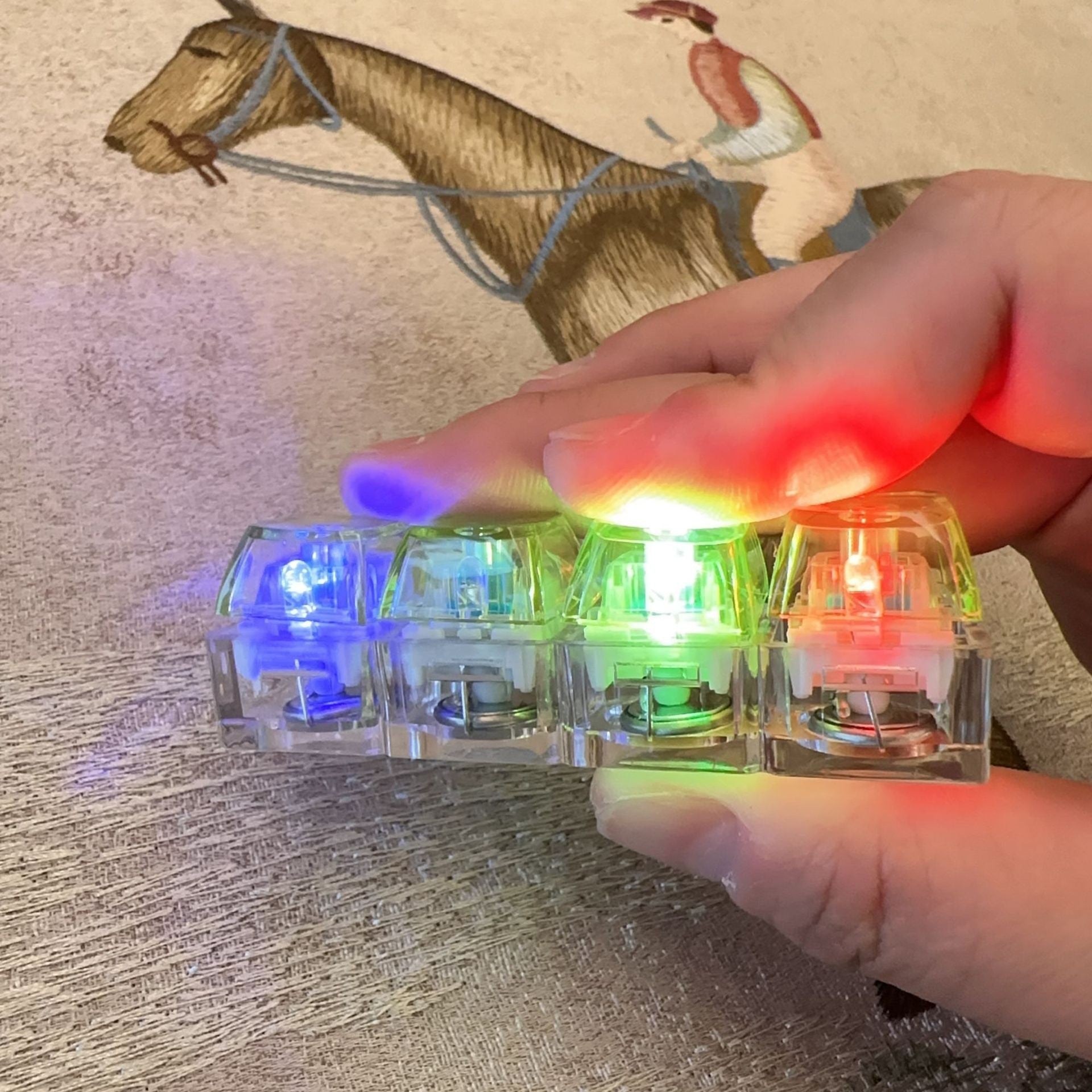 4 Key Light up Keyboard Widget